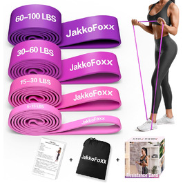 Набір еластичних стрічок для фітнесу 4 шт. – для тренувань, реабілітації та фізіотерапії