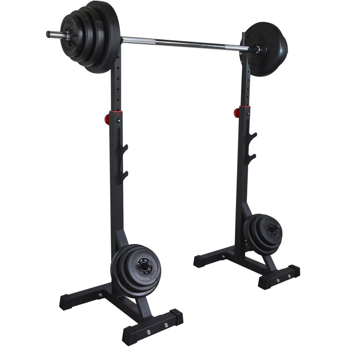 Стійка для штанги Train Hard, пара, сертифікована EN957, тримач для гантелей і штанги
