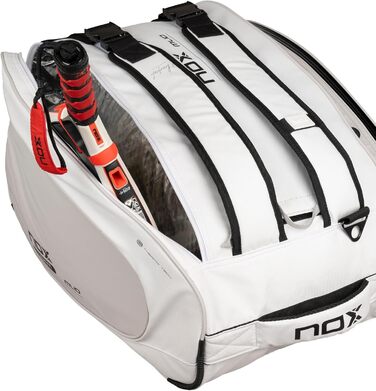 Сумка для падел Nox ML10 Team Bpml10tewhgr Біла - Професійна сумка для ракет та аксесуарів