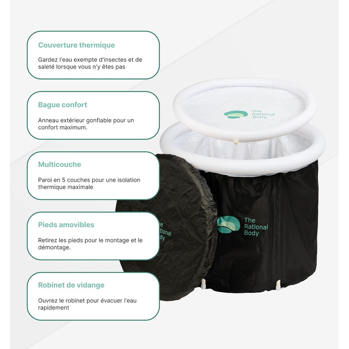 Льодяна ванна для відновлення, портативний Ice Bath Recovery Pod, для спортивної реабілітації, холодова терапія
