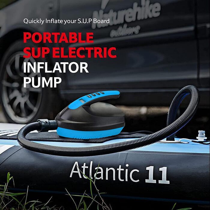 Електричний насос для SUP дошки Ruitx 16PSI, 12V, для SUP, човнів, наметів, синій