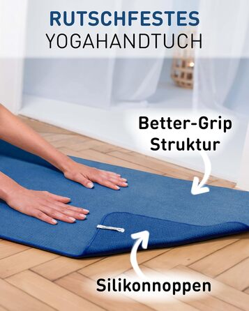 Рушник для йоги Fit-Flip з мікрофібри: неслизький, швидковисихаючий, 185x63 см (Raspberry)