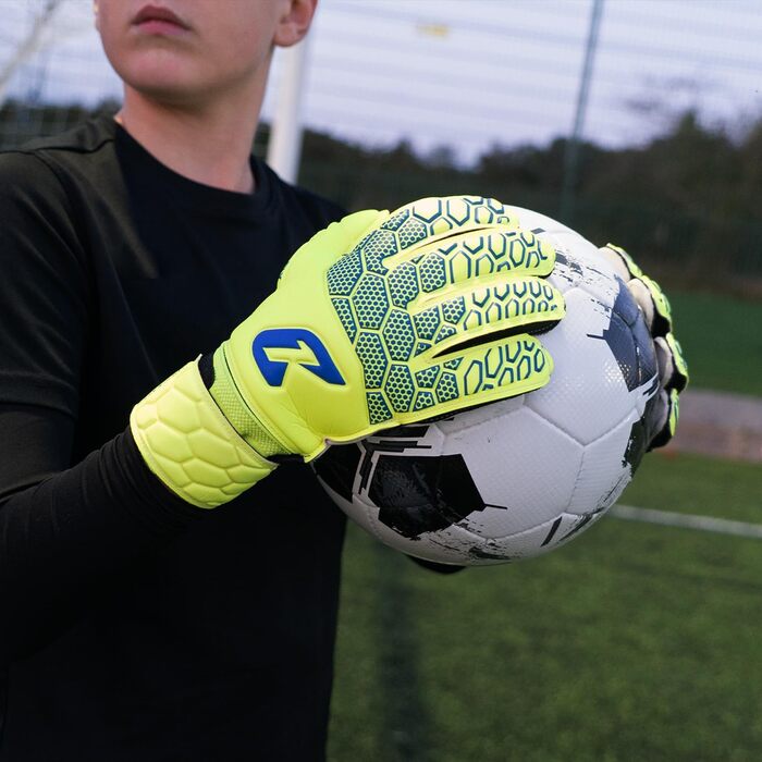Воротарські рукавиці дитячі CATCH & KEEP Kralle Junior Pro 3.0 Dragon Grip (розмір 3-7) для футболу з підтримкою великого пальця
