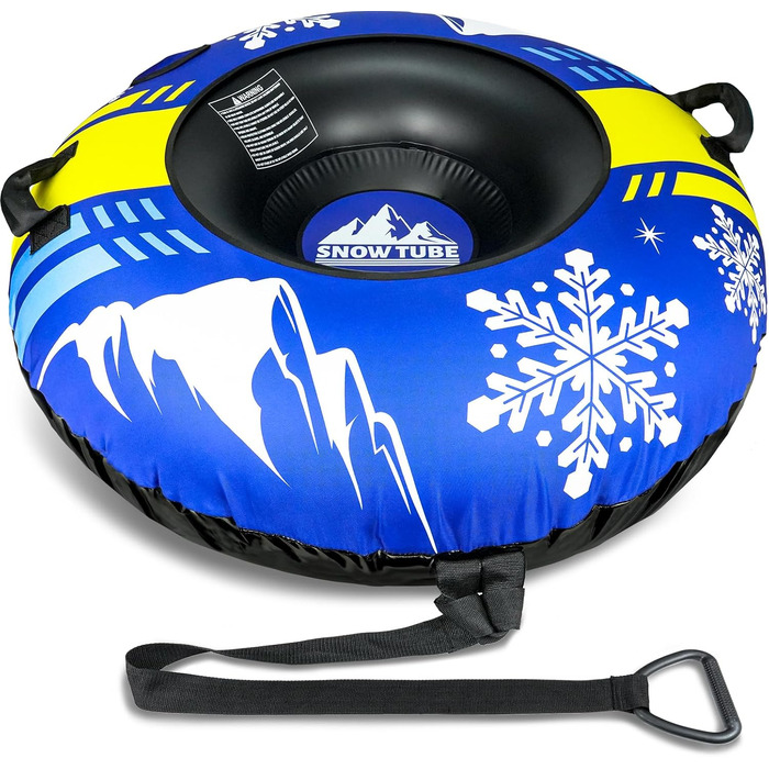 Надувний сніговий санки ZMLM, 120 см, для дорослих та дітей, міцний, з канвасом, зимові розваги для сім'ї