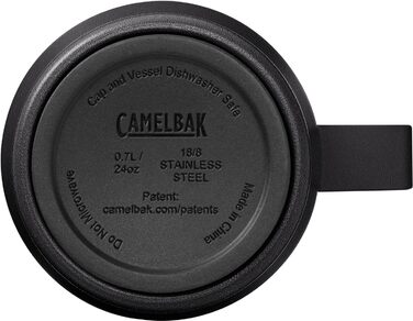 Термочашка Camelbak з трубочкою, 0,7 л, чорна, унісекс, універсальний розмір