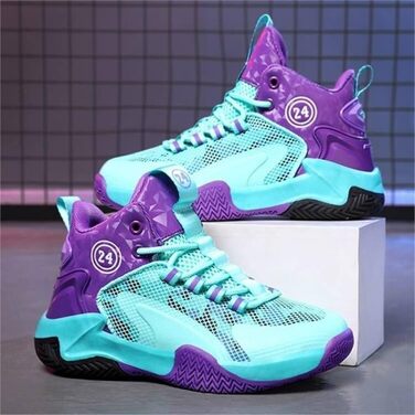 Дитячі баскетбольні кросівки Kinder – унісекс, рожеві, розмір 36 EU. Антиковзаюча підошва, високий верх, для хлопчиків та дівчаток