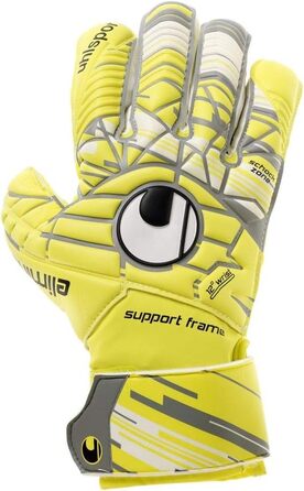 Воротарські рукавички Uhlsport Elm Unlimited Soft SF 9.0 Lite, флуо-жовті/сірі, для чоловіків