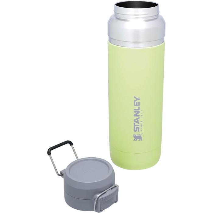 Термос-бутилка Stanley Quick Flip з нержавіючої сталі, 7+ годин холодна, BPA-free, герметична, для води, з кришкою на засувці, можна мити в посудомийці