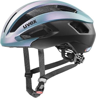 Велосипедний шолом uvex Rise cc для дорослих, індивідуальне регулювання розміру, поліпшена вентиляція, колір чорний матовий, розмір 56-59 см
