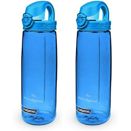 Набір з 2 пляшок для води Nalgene OTF 0,65 л з іменною гравіюванням, сині