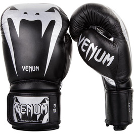 Боксерські рукавички Venum Giant 3.0 для муай-тай та кікбоксингу, 16 Oz, чорний/срібний