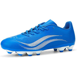 Футбольні бутси для чоловіків та хлопчиків, шипована підошва, мікрофібра, для штучного газону, білі та червоні, розмір 35 EU, блакитні