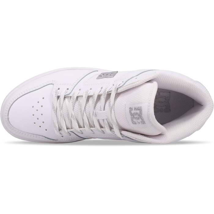 Кросівки DC Shoes Manteca 4 Mid для жінок, білий/сріблястий, 37.5 EU