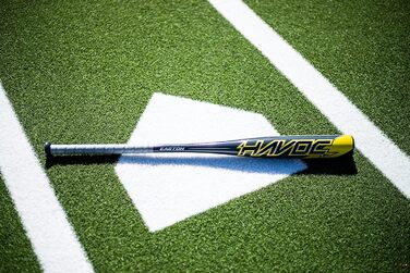 Дитяча бейсбольна бита Easton Havoc MLB, 29''/19oz, алюмінієва, сірий/помаранчевий, сертифікат USA, 2 ¼ дюйма