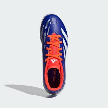Футбольні бутси adidas Predator League J для газону, розмір 38 EU, кольори: Lucid Blue, Cloud White, Solar Red