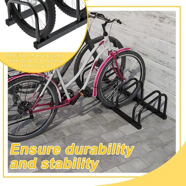 Підставка для велосипедів на 6 велосипедів FIVMEN - стійка для паркування, чорна