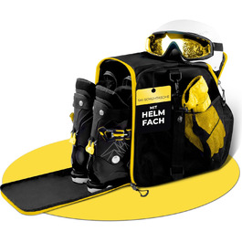 Чохол для лижних черевиків для дітей ISCHGL (40 л) з відділенням для шолома та аксесуарів - чорно-жовтий