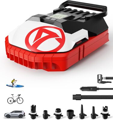 Електричний нагнітач SUP GICLE 60 PSI: насос для SUP, надувних човнів, каяків та наметів