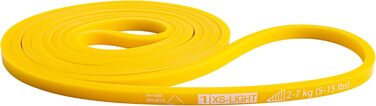 Гумовий еспандер для фітнесу Resistance Band (жовтий, легкий) - набір 1шт або 3шт для тренувань вдома та спорту