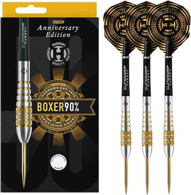 Дротики Harrows Boxer Bomb 90% вольфраму, стальний наконечник, 22 г