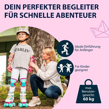 Роликові ковзани HUDORA Wonders: регульовані, дитячі, 32-35 Single