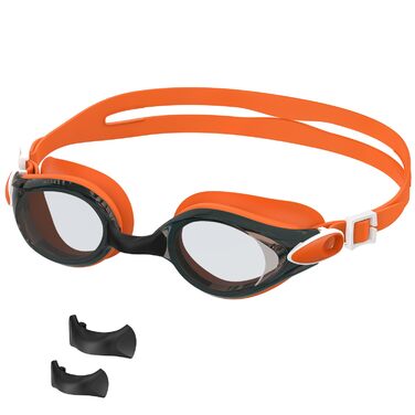 Маска для плавання Schwibrille Unisex (M, помаранчева) - антизапітні лінзи, захист від УФ, водонепроникна, панорамний огляд для жінок та чоловіків