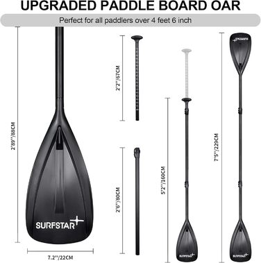 Надувна SUP-дошка Surfstar 320x84x15 см з сидінням для каяка, комплект для падлбордингу з тримачем для камери та аксесуарами