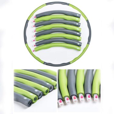 SAHWIN® Hula Hoop для фітнесу: обруч з піною вагою 1.2 кг для схуднення