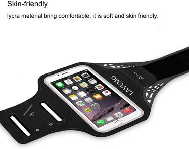 Спортивний браслет на руку для iPhone 16 Pro Max, 16 Plus, 15 Pro Max, 15 Plus, 14 Pro Max, Samsung S24, S23, S22 Ultra. Тримач для телефону під час бігу та тренувань (сумісний з 5.1'-6.5' телефоном, з подовжувачем, чорний)