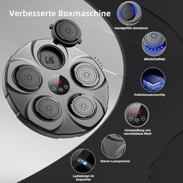 Професійна LED музична бокс-машина HotHands з Bluetooth, 9 режимів, настінна, для дітей та дорослих, для дому та залу