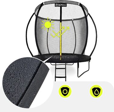 Трамплін гірчастий Hypermotion Outdoor для дітей 244/305/366/430/487 см - Швидковисихаючий, водонепроникний, чудова пружність, для саду (діаметр 244/305/366/430/487 см)