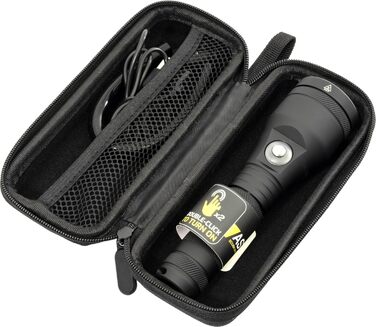 Ліхтар Cressi Astra Black - потужний водонепроникний ліхтар LED для дайвінгу, риболовлі та підводних досліджень (1200 Lumen)