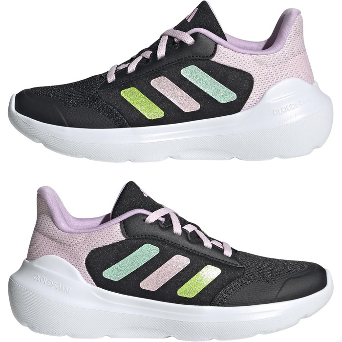 Дитячі кросівки adidas TENSAUR Run 3.0 JUNIOR, EU 21, чорний, м'ятний, рожевий