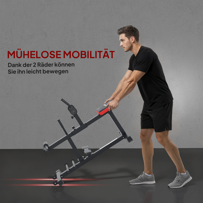 Тренувальний Банк Beintrainings, тренажер для підйому на носки, на колесах, спортивне обладнання для фітнесу вдома, сталь, чорний