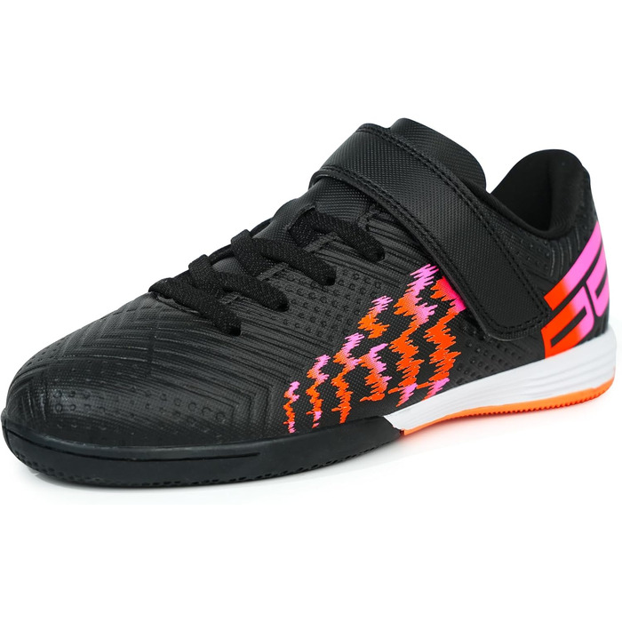 Дитячі футзальні кросівки JABASIC для залу, чорно-помаранчеві, 37 EU