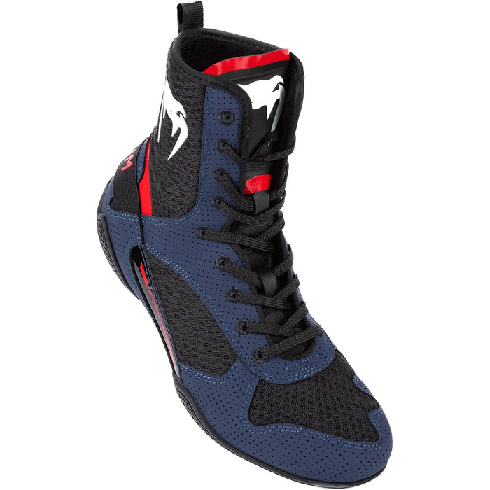 Боксерські черевики Venum Elite Unisex, 48 EU, темно-синій, чорний, червоний