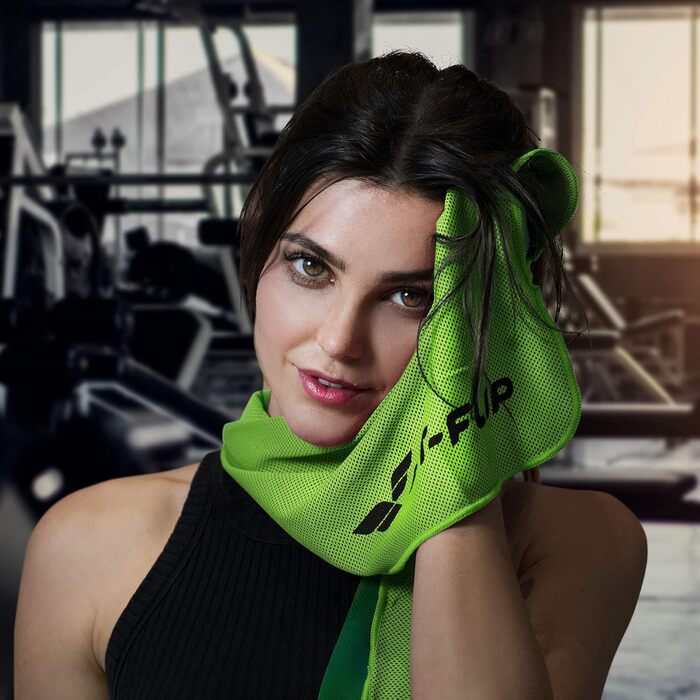 Набір охолоджуючих рушників Fit-Flip 3 шт. – для фітнесу та спорту – мікрофібра, охолодження шиї – Airflip, Cool Ice Towel, 100x30 см