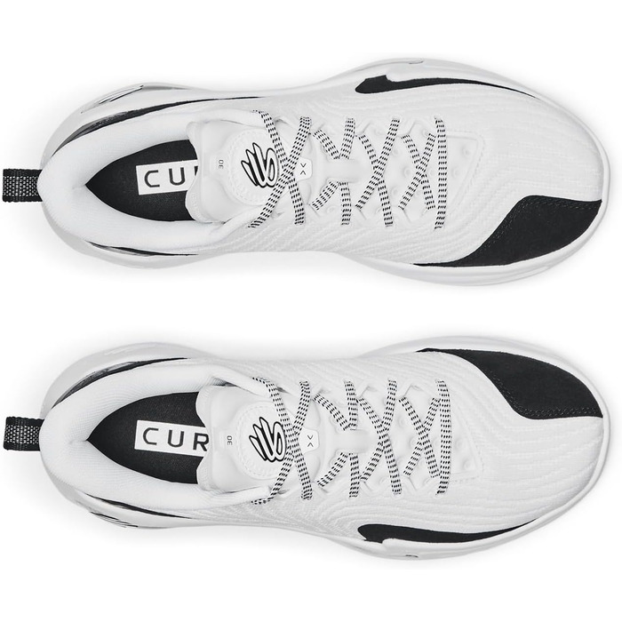 Баскетбольні кросівки Under Armour Curry 12 EXTL для чоловіків, сірі, чорні, білі (7.5, білий/чорний)