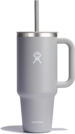 Термокружка Hydro Flask 1180 мл з подвійною вакуумною ізоляцією, прес-ін кришкою зі соломинкою, нержавіюча сталь, захист від розливу, Birch