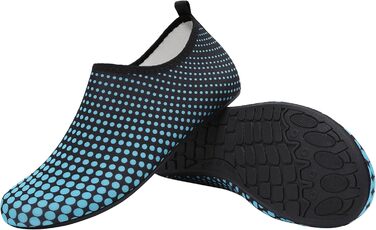 Чоловічі та жіночі шльопанці для плавання та відпочинку на пляжі, антиковзаючі, швидковисихаючі, розмір 34-47 (EU 43), блакитні W995