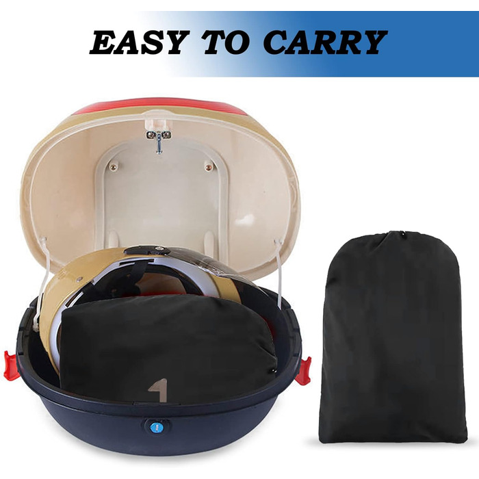 Водонепроникна накривка для мотоцикла Carehabi, 245x105x125 см, XXL, для мопедів, ролерів, ендуро, вуличної техніки