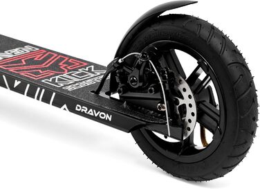 Скутер Raven Snug AIR з повітряними колесами, дзвіночком та тримачем для пляшки (200 мм, Dravon)