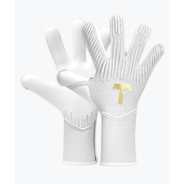 Воротарські рукавички T1TAN Rebel 2.0 White-Out FP з фіксацією пальців для дорослих і підлітків, професійні футбольні рукавички