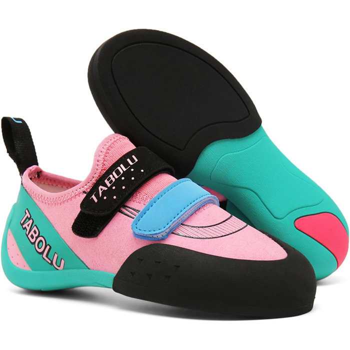 Дитячі скелелазні туфлі для початківців, Indoor, Bouldering, легкі, рожеві, 34 EU
