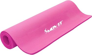 Гімнастичний килимок MOVIT для фітнесу та йоги, гіпоалергенний, рожевий (183x60x1.0 см)