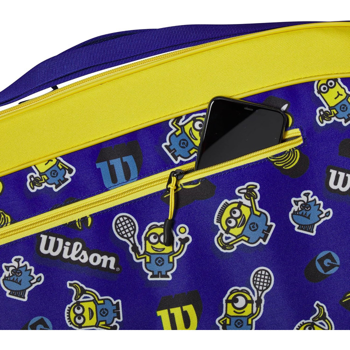 Тенісна сумка Wilson Minions 3.0, синьо-жовта, для ракеток