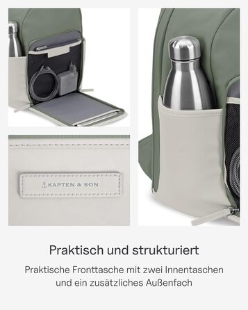 Рюкзак Kapten & Son Aalborg 12 л для ноутбука 12'' – універсальний міський рюкзак для жінок і чоловіків, ідеальний для подорожей, роботи та навчання