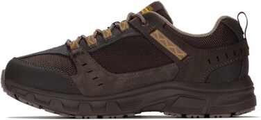 Чоловічі кросівки Skechers Vigor 2.0 для тренувань, шкіряні, з устілкою Memory Foam, коричневі (Stone Suede Synthetic Brown Trim), розмір 41.5 EU