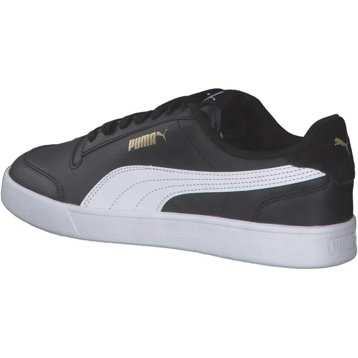 Кросівки Puma Shuffle Unisex чорні з білим та золотим кольором, розмір 44.5 EU