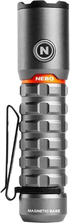 Ліхтар NEBO Torchy 2K - міні-ліхтар та робоче освітлення, USB, для кемпінгу та роботи, 5 режимів, до 30 годин роботи, вологостійкий, сірий